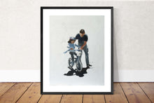 Load image into Gallery viewer, Cycling Painting, Prints, Posters, originals, Commissions - Fine Art - from original oil painting by James Coates