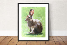 Load image into Gallery viewer, Rabbit Painting, Poster, Wall art, Prints - Fine Art - from original oil painting by James Coates