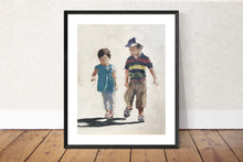 Load image into Gallery viewer, Children Painting, Poster, Prints - Fine Art - from original oil painting by James Coates