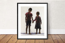 Load image into Gallery viewer, Children holding hands Painting , Prints, Canvas, Originals, Commissions - Fine Art - from original oil painting by James Coates