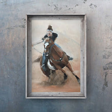 Load image into Gallery viewer, Horse riding Painting, PRINTS, Canvas, Posters , Commissions - Fine Art - from original oil painting by James Coates
