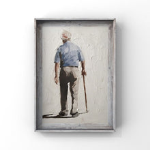 Load image into Gallery viewer, Man and his cain Painting, Prints, Canvas, Posters, Originals, Commissions, Fine Art - from original oil painting by James Coates