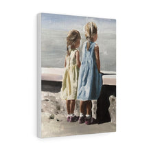 Load image into Gallery viewer, Sisters Painting, Best Friends Art, Siblings Poster, Wall Art, Canvas Print by James Coates