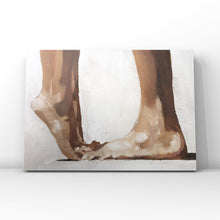 Load image into Gallery viewer, Couple Love Painting, Romance print, Couple Wall art, Love Canvas Print, Fine Art Kissing Feet Picture - from original oil painting by James Coates