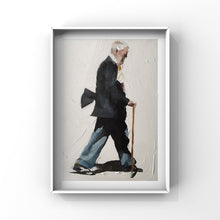 Load image into Gallery viewer, Old man Painting, PRINTS, Canvas, Posters, Commissions, Fine Art - from original oil painting by James Coates