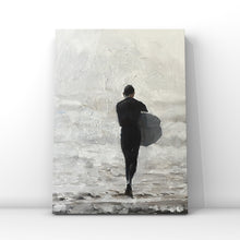 Load image into Gallery viewer, Surfer Painting, Beach art, Beach Prints , sports Fine Art - from original oil painting by James Coates