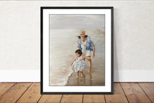 Load image into Gallery viewer, Mum and Child Painting, prints, Canvas, Posters, Originals, Commissions, Fine Art - from original oil painting by James Coates