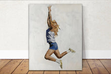 Load image into Gallery viewer, Leaping girl Painting Wall art, Canvas Print,Fine Art - from original oil painting by James Coates