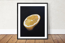 Load image into Gallery viewer, Lemon Painting, Fruit painting, Still life art, Prints, Fine Art - from original oil painting by James Coates