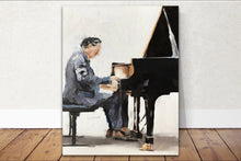 Load image into Gallery viewer, Music Painting Wall art - Canvas Print - Fine Art - from original oil painting by James Coates