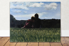 Load image into Gallery viewer, Couple in field Painting, Prints, Canvas, posters, Originals, Commissions, Fine Art - from original oil painting by James Coates