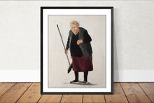 Load image into Gallery viewer, Old lady sweeping Painting, Prints, Canvas, Posters, Originals, Commissions, Fine Art - from original oil painting by James Coates