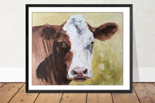 Load image into Gallery viewer, Cow Painting, Pints, Canvas, Posters, Originals, Commissions, Fine Art - from original oil painting by James Coates