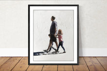 Load image into Gallery viewer, Family walk Painting, Prints, Posters, Originals, Commissions, Fine Art - from original oil painting by James Coates
