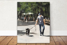 Load image into Gallery viewer, Man and dog Painting, Prints, Canvas, Posters, Originals, Commissions, Fine Art - from original oil painting by James Coates