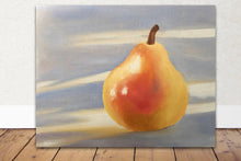 Load image into Gallery viewer, Pear Painting, Prints, Posters, Originals, Commissions, Fine Art from original oil painting by James Coates