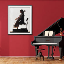 Load image into Gallery viewer, Cellist Painting Wall art - Canvas Print - Fine Art - from original oil painting by James Coates