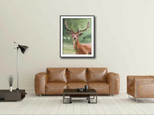 Load image into Gallery viewer, Stag Painting, deer Poster, Wall art, Canvas Print, Fine Art - from original oil painting by James Coates