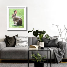 Load image into Gallery viewer, Rabbit Painting, Poster, Wall art, Prints - Fine Art - from original oil painting by James Coates