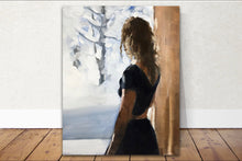 Load image into Gallery viewer, Woman Painting Wall art - Canvas Print - Fine Art - from original oil painting by James Coates