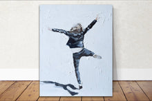 Load image into Gallery viewer, Woman jumping - Painting -Wall art - Canvas Print - Fine Art - from original oil painting by James Coates