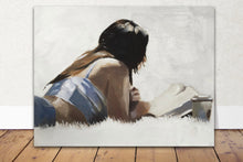 Load image into Gallery viewer, Woman reading Painting, Prints, Canvas, Posters, Originals, Commissions - Fine Art - from original oil painting by James Coates