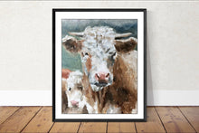 Load image into Gallery viewer, Cow Painting, Prints, Posters, Originals, Commissions, Fine Art - from original oil painting by James Coates