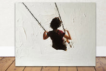 Load image into Gallery viewer, Child Swinging Painting, PRINTS, Canvas, Posters, Commissions, Fine Art - from original oil painting by James Coates