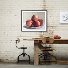 Load image into Gallery viewer, Peaches Painting, Prints, Posters, Canvas, Originals, Commissions, Food art - Fine Art - from original oil painting by James Coates