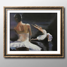 Load image into Gallery viewer, Ballet dancer Painting, Ballet Wall art, Canvas Print, Fine Art - from original oil painting by James Coates
