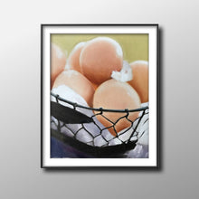 Load image into Gallery viewer, Eggs Painting, Prints, Canvas, Posters, Originals, Commissions, Fine Art from original oil painting by James Coates