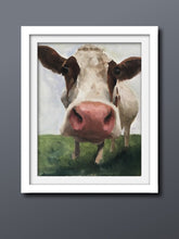 Load image into Gallery viewer, Cow Painting, Cow art, Cow Print, Cow Fine Art, from original oil painting by James Coates