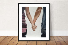 Load image into Gallery viewer, Holding hands Painting, Pints, Canvas, Posters, Originals, Commissions, Fine Art - from original oil painting by James Coates