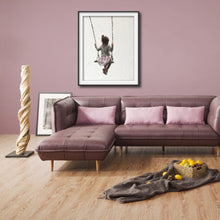 Load image into Gallery viewer, Girl swinging Painting - Poster - Wall art - Canvas Print - Fine Art - from original oil painting by James Coates