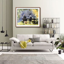 Load image into Gallery viewer, Couple - Painting - Poster - Wall art - Canvas Print - Fine Art - from original oil painting by James Coates