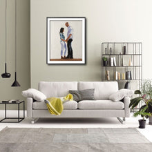 Load image into Gallery viewer, Couple - Painting - Poster - Wall art - Canvas Print - Fine Art - from original oil painting by James Coates