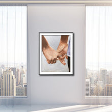 Load image into Gallery viewer, Love Painting, Holding hands Poster, couple Wall art , Canvas Print , Fine Art - from original oil painting by James Coates