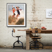 Load image into Gallery viewer, Friends Painting Wall art - Canvas Print - Fine Art - from original oil painting by James Coates