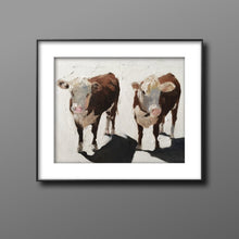 Load image into Gallery viewer, Cows Painting - Cow art - Cow Print - Fine Art - from original oil painting by James Coates
