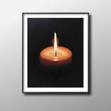 Load image into Gallery viewer, Candle Painting - Still life art - Canvas and Paper Prints Fine Art from original oil painting by James Coates