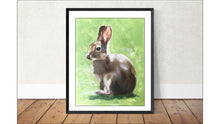 Load image into Gallery viewer, Rabbit - Painting- Poster -Wall art - Canvas Print - Fine Art - from original oil painting by James Coates
