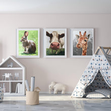 Load image into Gallery viewer, Rabbit - Painting- Poster -Wall art - Canvas Print - Fine Art - from original oil painting by James Coates