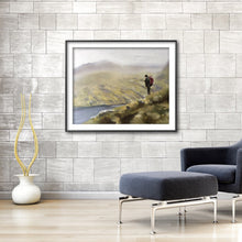 Load image into Gallery viewer, Hiking - Painting -Wall art - Canvas Print - Fine Art - from original oil painting by James Coates