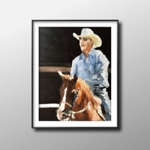 Load image into Gallery viewer, Horse rider - Painting - Poster - Wall art - Canvas Print - Fine Art - from original oil painting by James Coates