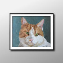 Load image into Gallery viewer, Cat - Painting - Poster - Wall art - Canvas Print - Fine Art - from original oil painting by James Coates