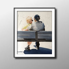 Load image into Gallery viewer, Couple - Painting - Poster - Wall art - Canvas Print - Fine Art - from original oil painting by James Coates