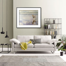 Load image into Gallery viewer, Dog on beach Painting, Beach art, Beach Prints ,Fine Art - from original oil painting by James Coates