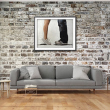 Load image into Gallery viewer, The Kiss Painting, couple wall art, romance Canvas Print, Fine Art - from original oil painting by James Coates
