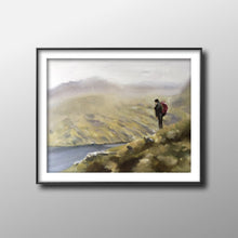 Load image into Gallery viewer, Hiking - Painting -Wall art - Canvas Print - Fine Art - from original oil painting by James Coates