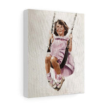 Load image into Gallery viewer, Girl on swing Painting, PRINTS, Canvas,Poster, Commissions, Fine Art, from original oil painting by James Coates